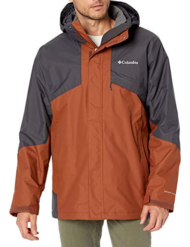 Columbia Men's Bugaboo II Fleece Interchange Jacket, Dark Amber/Shark, 3X Big