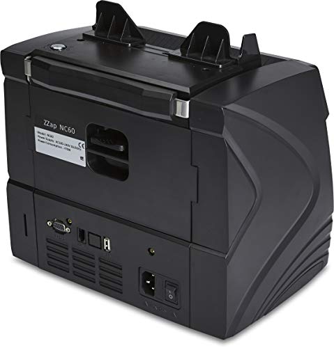 ZZap NC60 Mixed Denomination Bill Counter & Counterfeit Detector - Money Cash Currency Value Machine