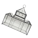 CIMAXIC 1Pc Glazen Kas Indoor Decor Decoratief Terrarium Microlandscape Container Terrarium Glazen Containers Vaas Decor Bureau Top Decor Decoratieve Kas Plant Metalen Bol