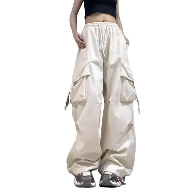 Pantalon cargo d'été coupe ample et finitions rétro haut de gamme