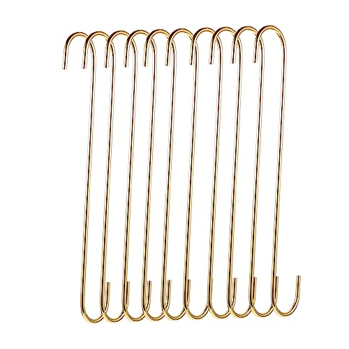 STOBAZA Long Flowerpot Hanger 10pcs s Shaped Hooks for Hanging Pots Plant Holders for Outside