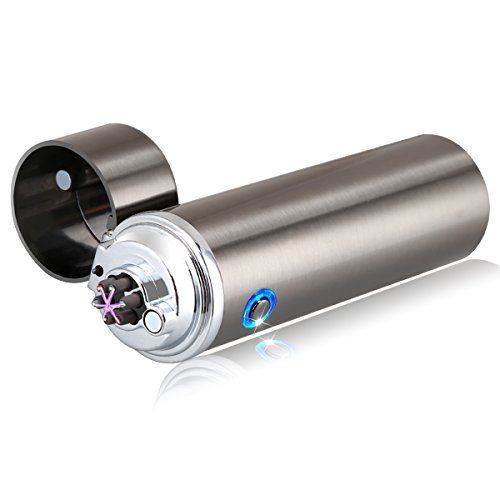 Padgene 360° Triple Arc Plasma Beam Lighter, USB Rechargeable Windproof Electrical Cigar Lighter