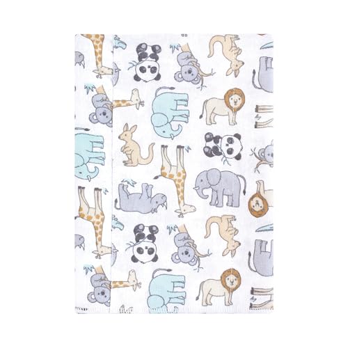 Image of Hudson Baby Unisex Baby Flannel Burp Cloth 7pk, Kangaroo, One Size