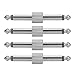 ZUXOCY 4Pcs Guitar Effect Pedal Couplers Male to Male Offsets Plugs Adaptor Guitar Pedal Patches Connector for Effect Pedalboar