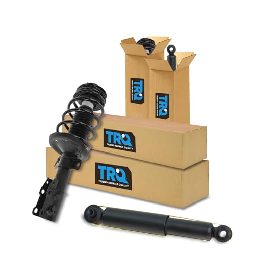 Image of TRQ Front and Rear Complete Strut Assembly & Shock Absorber Kit Complete Strut & Coil Spring Assembly Compatible with 2003-2007 Saturn Ion