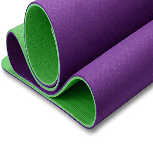 Image of IRIS Fitness Non Slip TPE Yoga Mat for Hot Yoga Pilate Gymnastics, Double Sided (72 inch x 24 inch x 6 mm)