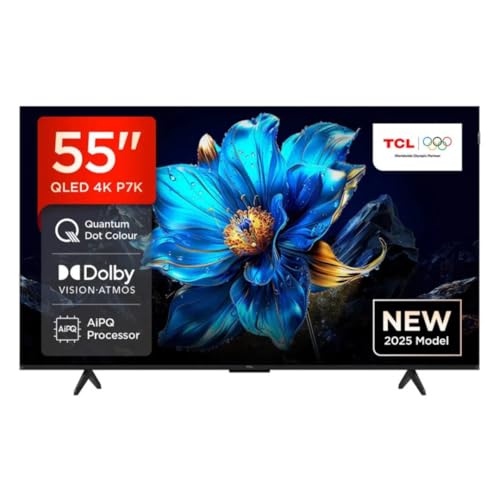 Image of TCL 139 cm (55 inches) 4K Ultra HD Smart QLED Google TV 55P7K