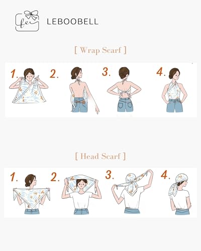 Womens Square Head Scarf Satin Printed Hair Scarf Like Silk Bandanas for Women 35 Inches4