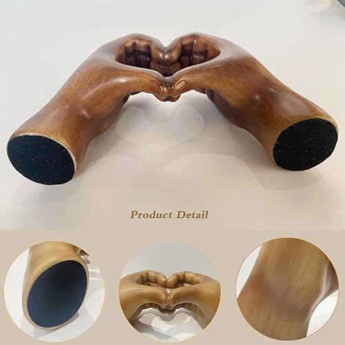 Escultura Manos en Corazón de Resina para Decoración miniatura 5