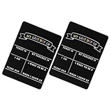 UTHCLO Pizarra Escolar de Madera Doble Cara 21X29 CM 2 Unidades Reutilizables para Primer Día y Día de Clases Accesorio Fotográfico para Jardín de Infantes y Preescolar