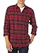 Amazon Essentials Herren Langarmhemd aus Flanell (in Übergröße erhältlich), Rot Karomuster, L Langarmhemd günstig Kaufen-Amazon Essentials Herren Langarmhemd aus Flanell (in Übergröße erhältlich), Rot Karomuster, L