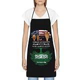 Kochschürze Libysche Wurzeln Libyen Flagge Unisex Apron Ölbeständig Kittelschürze Für Hausarbeit Restaurant Kellner