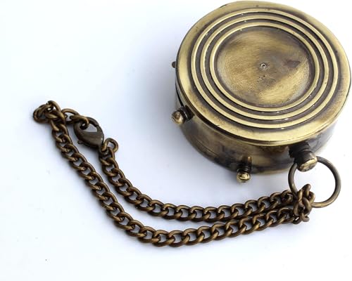 Brújula de latón grabada con Isaías 41:13 – “No temas, yo te ayudaré” | Regalo cristiano | Recuerdo náutico inspirado en la fe miniatura 6