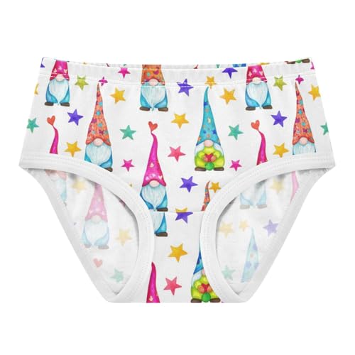 Joisal Toddler Underwear Floral 2t Cotton Panties Little Girl Designer Kids Undies Briefs Colorful Gnomes Stars Cute