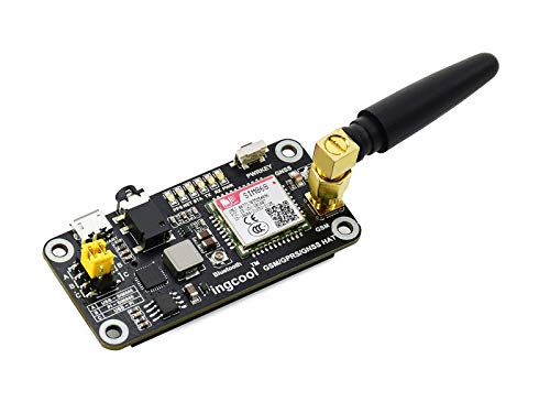 Ingcool Gsm/Gprs/Gnss Bluetooth Hat Expansion Board For Raspberry Pi 4B/ 3B+/ 3B/ 2B/ Zero W/Zero, Based On Sim868 Module Supports Sms, Phone Call, Global Position, Transfer Data, Etc. #TOP1