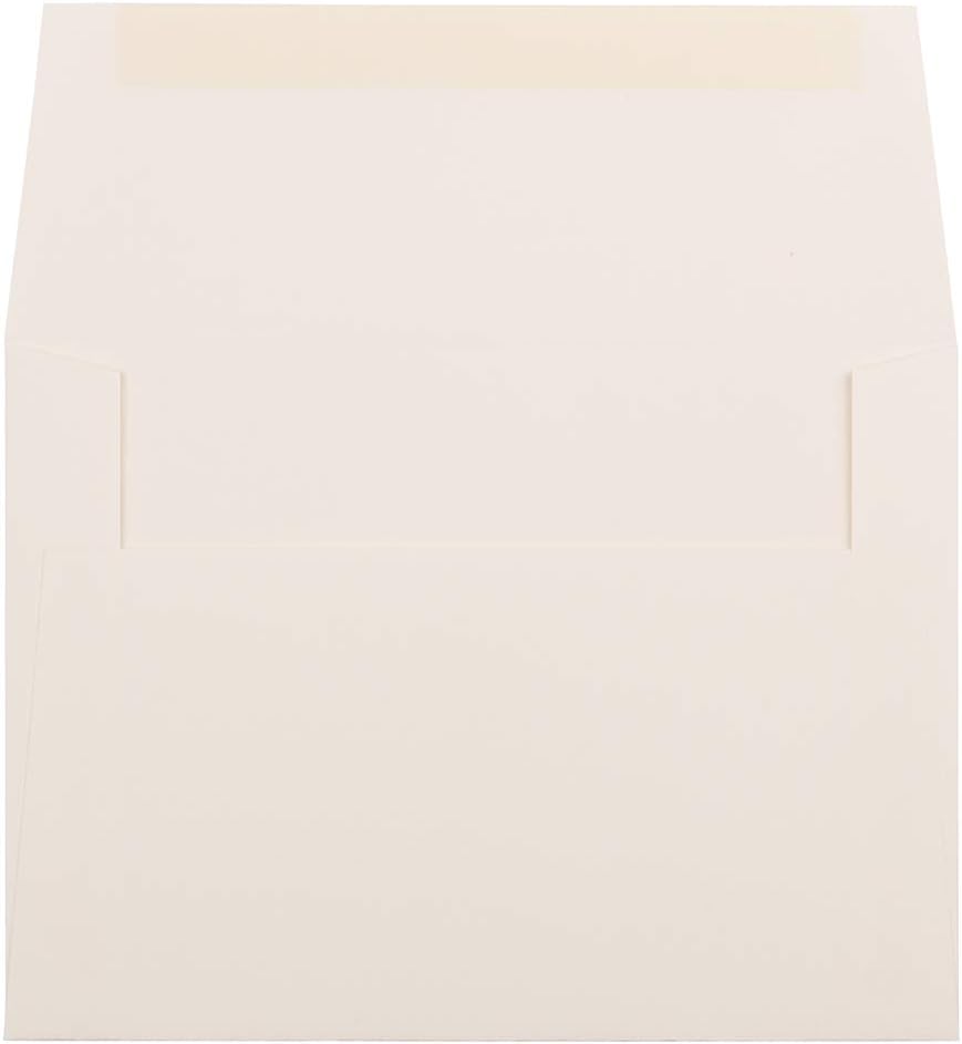 JAM PAPER A6 Strathmore Invitation Envelopes - 4 3/4 x 6 1/2 - Natural White Wove - 50/Pack - Image 2