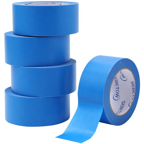 SEBETOW Blue Painters Tape 2 Inch Bulk - Blue Tape
