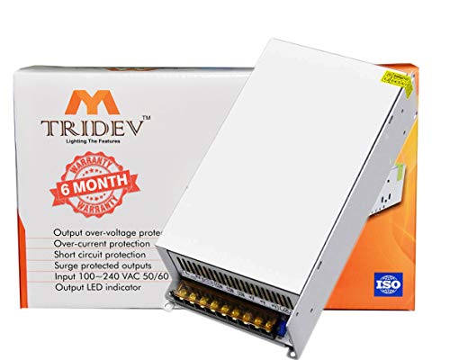 Tridev traders 24V 20A 480W Power Supply Transformer Switch, AC/DC Switching Adapter Converter Driver for Power Supply Strip Light/CCTV Camera/Security System/Radio/Computer Project and More