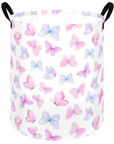 Image of Kids Laundry Storage Hamper Toys Nursery Bin with Handles | Gift Laundry Basket ,Storage Basket for Kids Room Bedroom Decor
