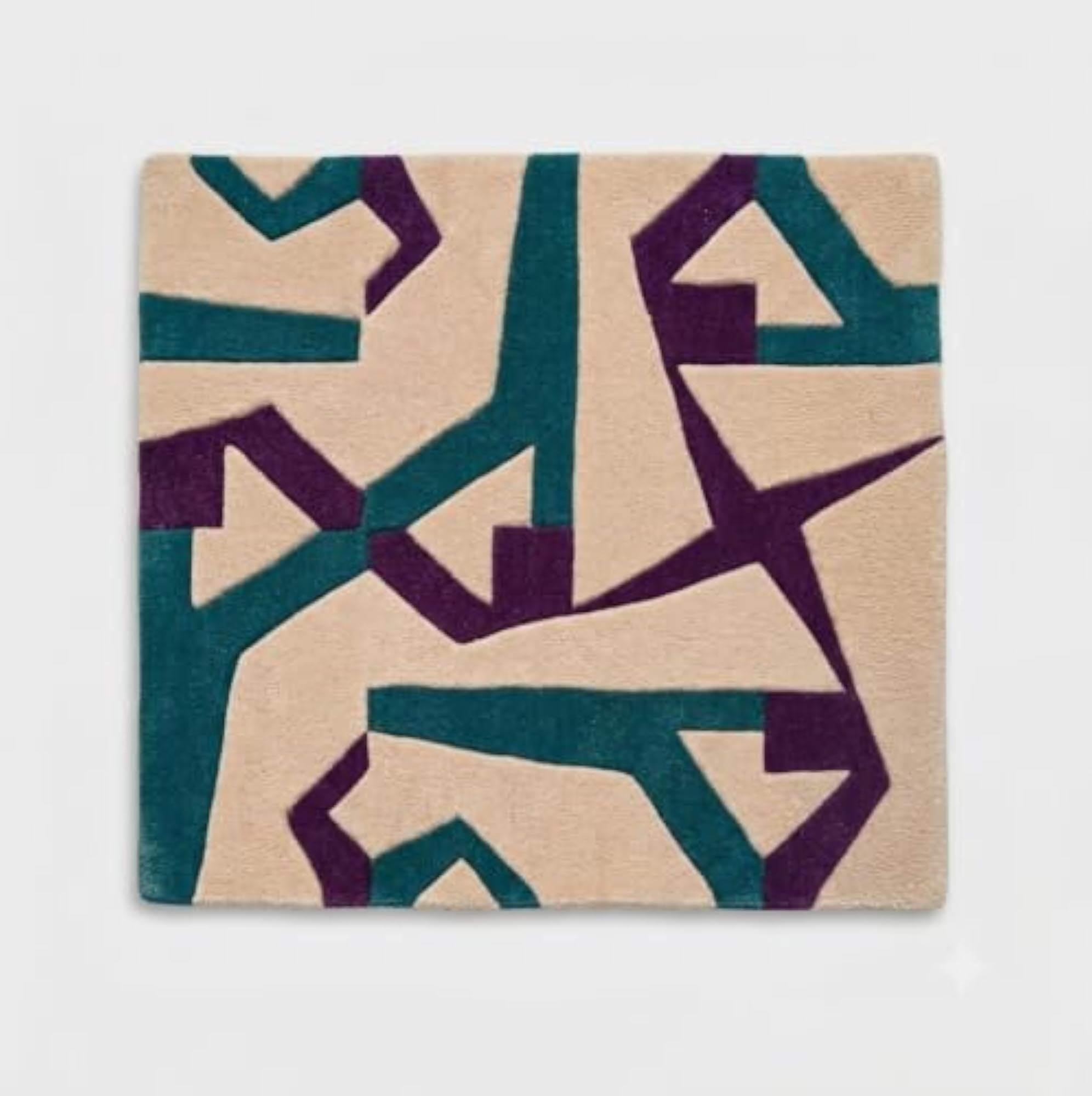 Hand Tufted Wool Bath Mat for Bathroom, Soft Absorbent