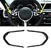 Car Steering Wheel Decoration Frame Accessories Cover Trim Carbon Fiber Style For BMW F20 F22 F21 F30 F32 F33 F36 F06 F12 F13 X5 F15 X6 F16 M-Sport ABS Chrome (Carbon Fiber)