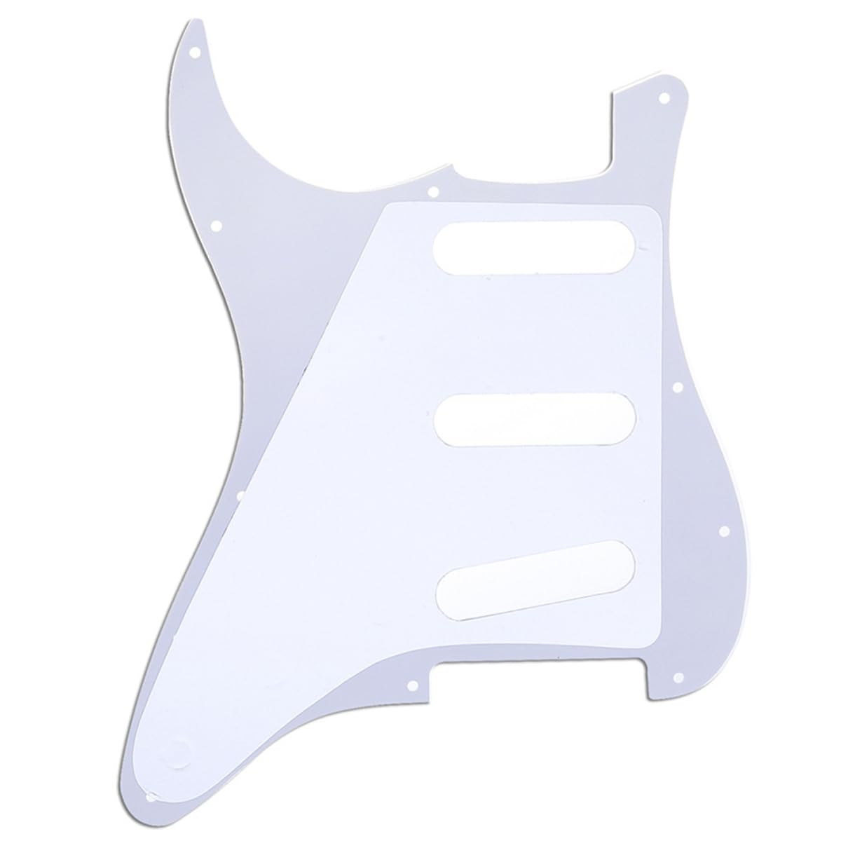 Musiclily 11 Hole SSS Strat Pickguard Scratch Plate for Fender USA/Mexican Standard Stratocaster Modern Style Electric Guitar - Image 3