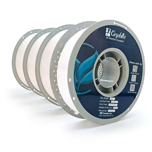⚡ Gryddle 1.75mm PLA Filament 4KG Bundle | ±0.02mm High Accuracy | 4 Rolls x 1KG Multi-Pack | Smooth & Bubble-Free 3D Printing Consumables for FDM Printers