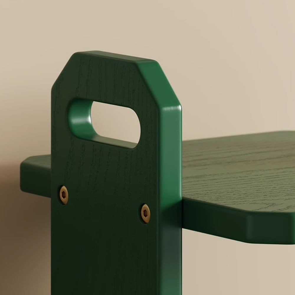 Półka na buty w przedpokoju Drewniany stojak na buty do przechowywania w pionie, odpowiedni stosowania balkonie przedpokoju(Green)