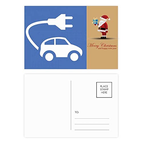 Cartes postales Père Noël et véhicules écologiques Lot de 20 pour fêtes