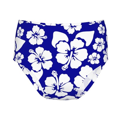 Hawaiian Hibiscus Flowers Girls' Underwear Soft Cotton Little Girls Panties Comfort Briefs