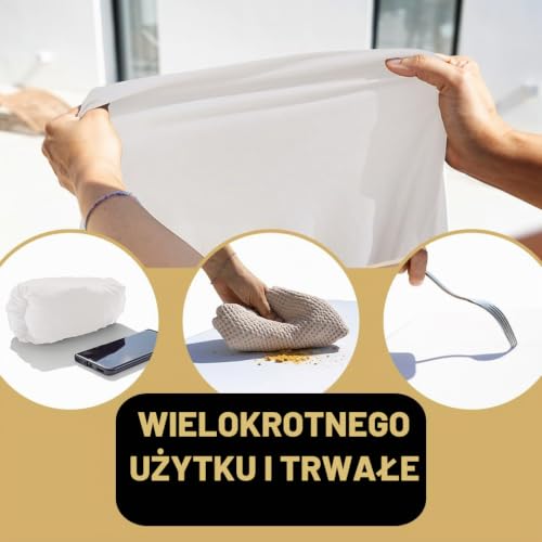Obrus z gumką, prostokątny, 182 x 76 cm, zmywalny, biały, odporny na warunki atmosferyczne i antypoślizgowy, idealny do użytku na zewnątrz, na kemping i stoły stojące
