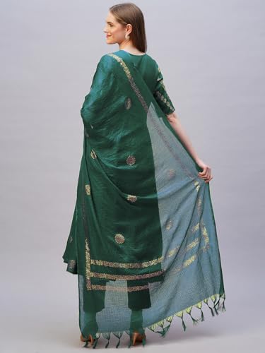 Image of ANNI Designer Rayon Blend Women Kurta Set with Pant & Dupatta