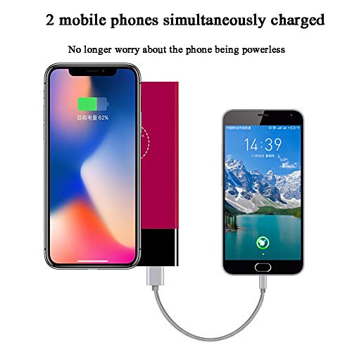 Chargeur à induction sans fil blanc 8000mAh avec affichage LED - 3