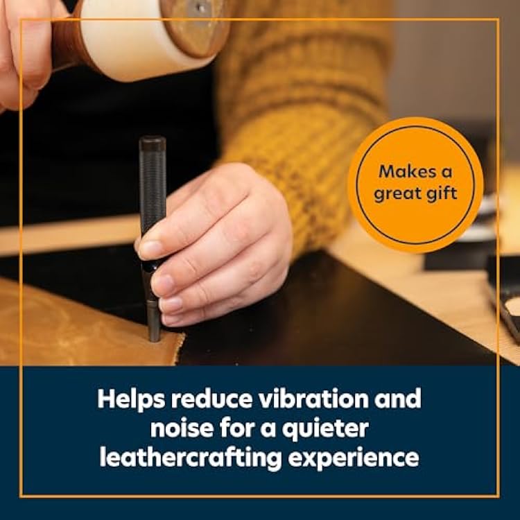 Weaver Leather Supply Silent Poundo Board, Self-Repairing Protective Rubber Punch Board, Leathercraft Tool for Hammering, and More, 12 x 12, Black