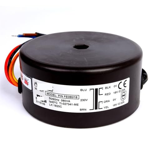 Transformateur d'anneau double 18V 80W pour alimentation hifi diy et amplificateur audio audiophile