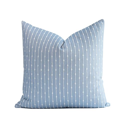 Crumbs Home Coastal Linen Indoor Outdoor Throw Pillow Cover Only,