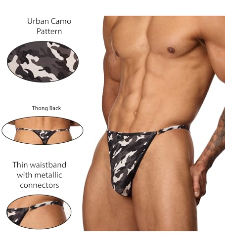 Body Aware Wild Side Men's Strappy Thong with Contoured Pouch - Sexy Men's Underwear2