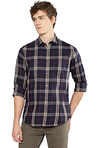 Image of Allen Cooper Checks Shirts for Men - 100% Cotton Comfort Fit Casual and Formal Shirt - Breathable, Soft, Classic Style (Multiple Colors)