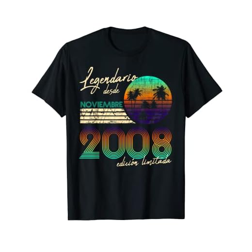 Regalos legendarios de cumpleaños para hombre desde noviembre de 2008 Camiseta