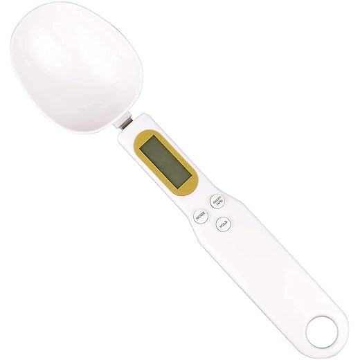 Vroxy Portable Kitchen Digital Spoon Scale Weight Measuring Spoon High Precision Food Coffee Spices Medicine Measuring Tool (1Pcs)