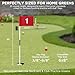 KINGTOP Golf Flagstick Mini, Practice Putting Green Flag Stick for Yard, Pole | Pin | Flagpole, Portable 2-Section Design, 3 Foot, 1-Pack, White