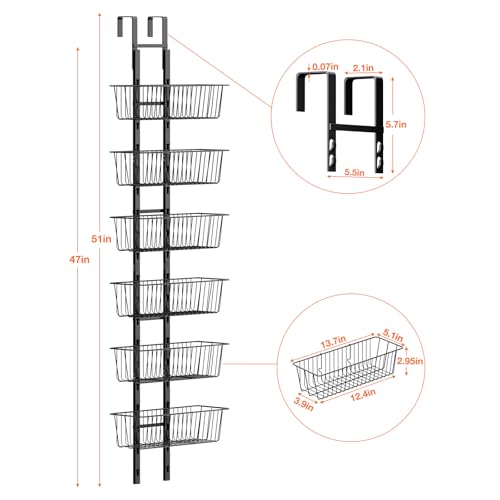 6-Tier-Over-the-Door-Pantry-Organizer-Over-the-Door-Spice-Rack-with-Adjustable-Baskets-Metal-Hanging-Door-Pantry-Organizers-and-Storage-for-Kitchen-Bathroom-Bedroom-Black
