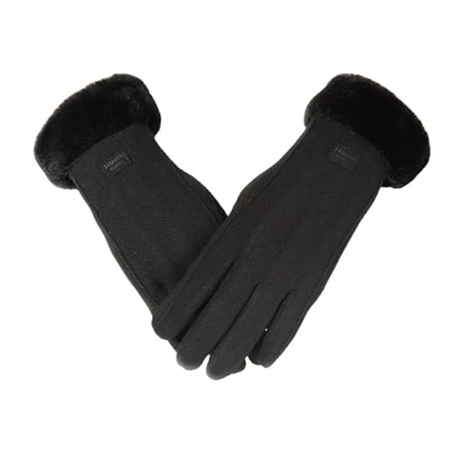 Livwellia 1Pair Women's Thermal Lined Cycling Gloves Winter Warmth Riding Halloween Accessories Winter Gloves-9-One Size