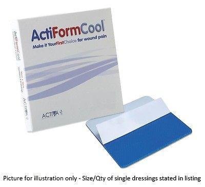 ActiForm CoolHydrogel Dressings 10cm x 10cm x5 Burns Scalds Painful Wounds