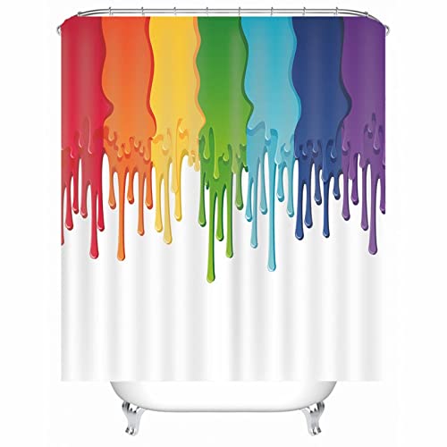 Rideau de douche d'angle blanc en polyester contre les projections d'eau pour petit espace 120x180