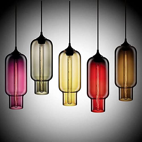 Art Glass Whistle suspension haut de gamme lustre en verre transparent et métal élégant