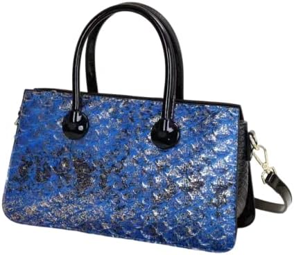 Handmade Pink Snake Skin Women Messenger Bag, Python Skin Pattern Fashion Handbag, Leather Crossbody Bag, Gift For Her