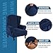 Durable Soft High Stretch Velvet Plush 1 Piece Wingback Chair Cover Navy Couch Covers Furniture Protector Machine Washable Durable Thick Sofa Covers, Wing Chair Slipcover