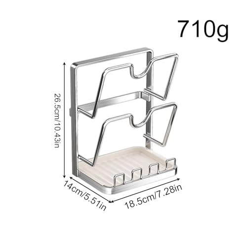 Support de couvercle de casserole pour optimiser armoire et placard - 6
