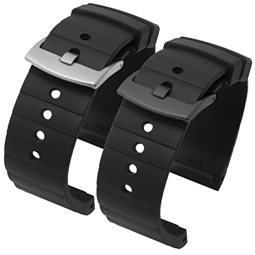 Bracelet silicone de qualité pour boîtier Cartier Santos 100 23mm - 5